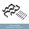Kenney Mfg Kenney Mission 1" Premium Decorative Window Double Curtain Rod, 36-66", Oil Rubbed Bronze KN85063 - alternate 3